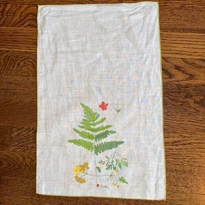 Vintage Vera Neumann Fern Leaf Floral Single Napkin